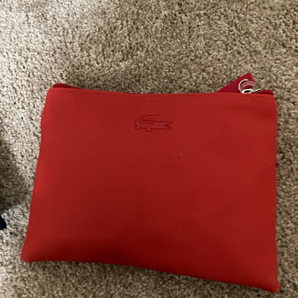 Lacoste Scarlet and Navy Blue Accessory Bags
